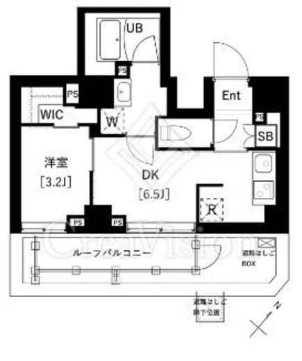 ARKMARK上池袋　709号室　間取り