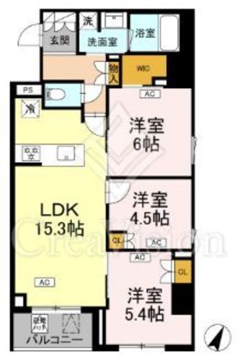 ロイジェント戸越銀座　219号室　間取り