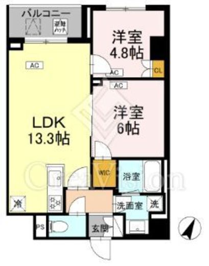 ロイジェント戸越銀座　221号室　間取り