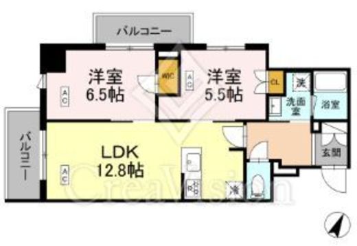 ロイジェント戸越銀座　307号室　間取り