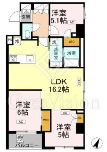 ロイジェント戸越銀座　319号室　間取り