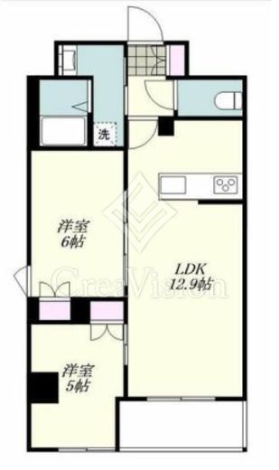 ロイジェント戸越銀座　801号室　間取り