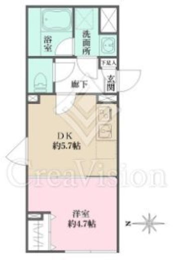 アトリオフラッツ自由が丘　103号室　間取り