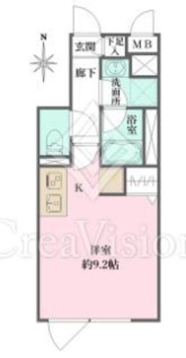 アトリオフラッツ自由が丘　402号室　間取り