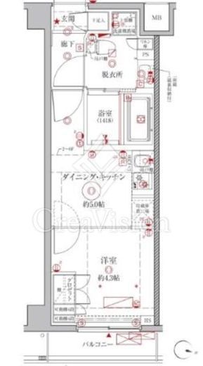 クレイシアIDZ幡ヶ谷　207号室　間取り
