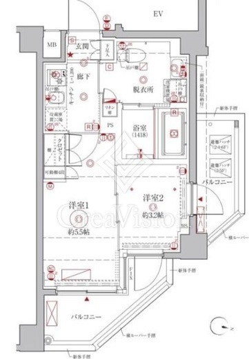 クレイシアIDZ幡ヶ谷　301号室　間取り