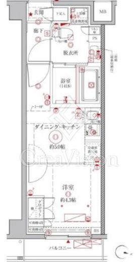 クレイシアIDZ幡ヶ谷　305号室　間取り