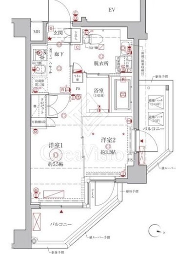 クレイシアIDZ幡ヶ谷　601号室　間取り
