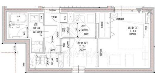 ラヴィエール荏原中延　203号室　間取り