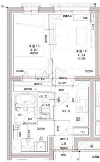ラヴィエール荏原中延　502号室　間取り