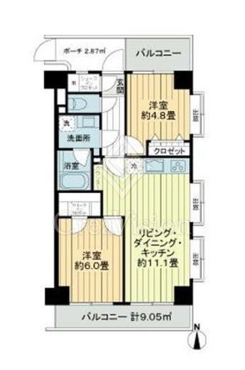 ＮＩＣアーバンハイム木場公園　305号室　間取り