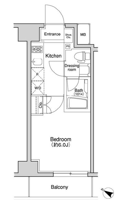 プラウドフラット森下　302号室　間取り