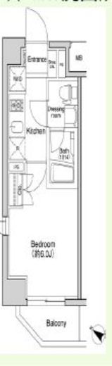 プラウドフラット森下　206号室　間取り