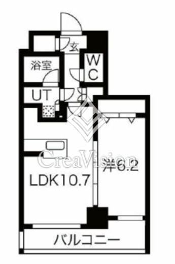 アンベリール亀戸パーク　701号室　間取り