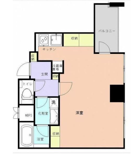 新橋プラザビルコアレジデンス　1206号室　間取り