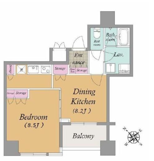 新橋プラザビル コアレジデンス　902号室　間取り