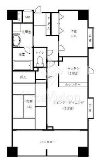 エルフィーノ浅草　802号室　間取り