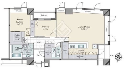 ルクセンブルグハウス　201号室　間取り