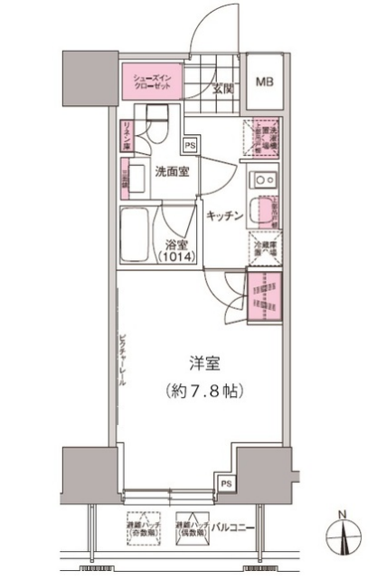 プレジリア東日本橋　1203号室　間取り