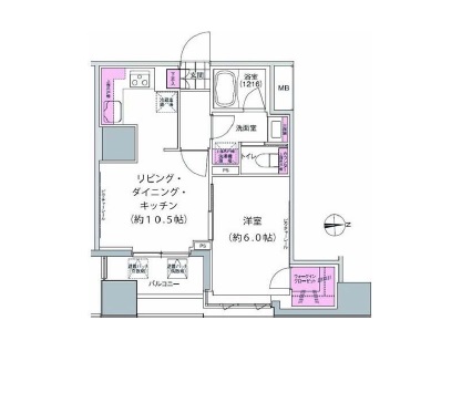 プレジリア東日本橋　1106号室　間取り
