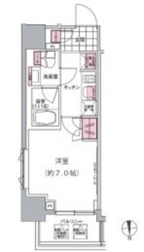 プレジリア東日本橋　707号室　間取り
