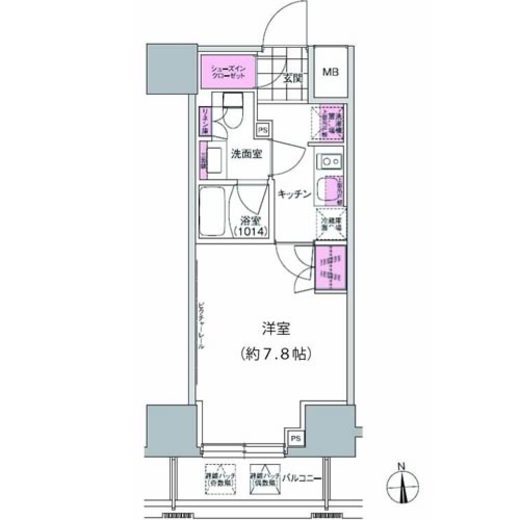 プレジリア東日本橋　903号室　間取り