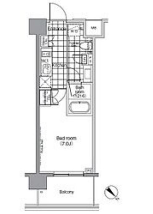 パークハビオ赤坂　903号室　間取り