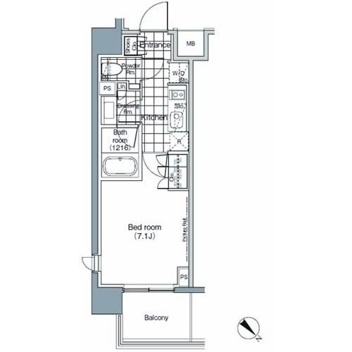 パークハビオ赤坂　301号室　間取り
