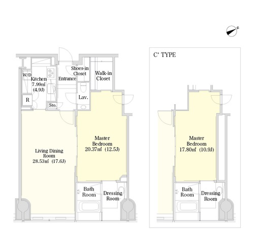 ラ・トゥール三田　3503号室　間取り