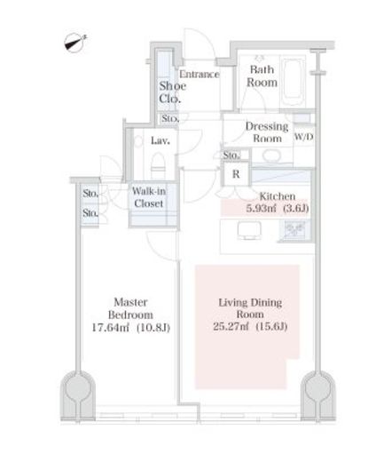 ラ・トゥール三田　4004号室　間取り