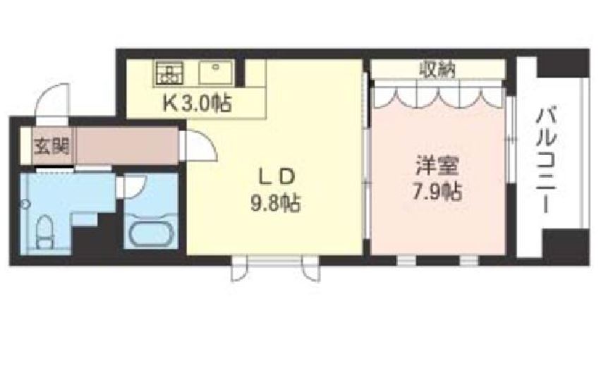 エスティメゾン銀座　606号室　間取り