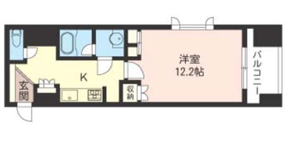 エスティメゾン銀座　401号室　間取り