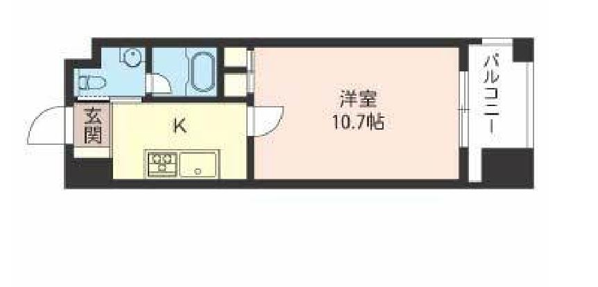 エスティメゾン銀座　1103号室　間取り