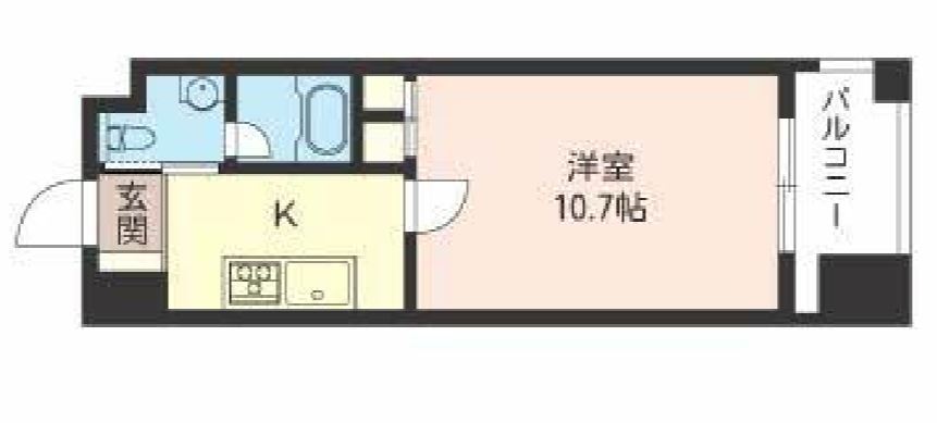 エスティメゾン銀座　1203号室　間取り