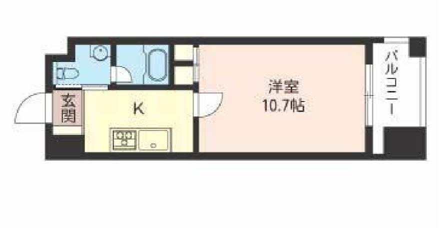 エスティメゾン銀座　1303号室　間取り
