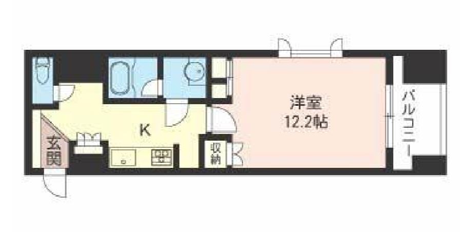 エスティメゾン銀座　701号室　間取り