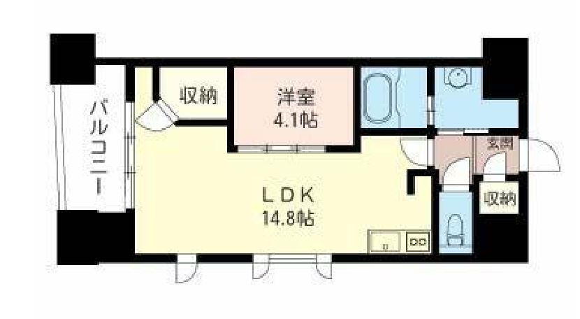 エスティメゾン銀座　707号室　間取り
