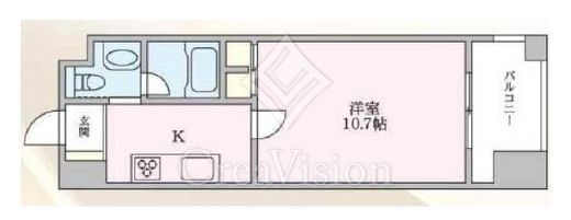 エスティメゾン銀座　1203号室　間取り