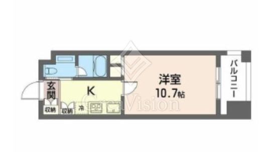 エスティメゾン銀座　405号室　間取り