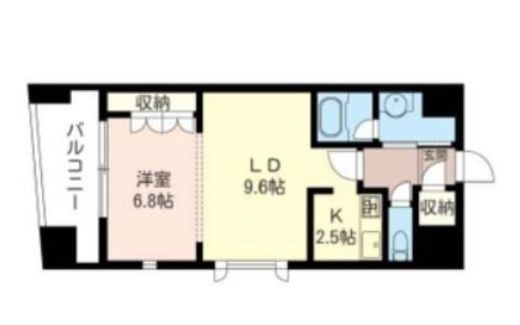 エスティメゾン銀座　507号室　間取り