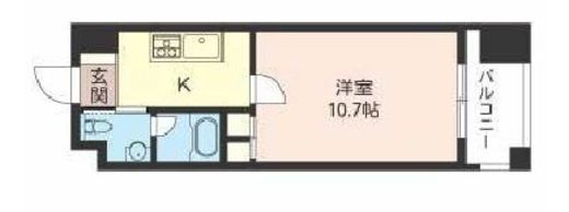 エスティメゾン銀座　702号室　間取り