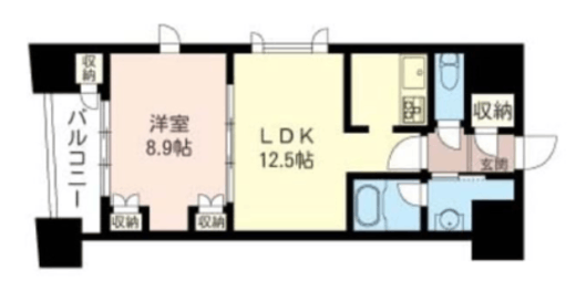 エスティメゾン銀座　909号室　間取り