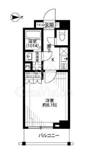 プレール・ドゥーク東陽町　102号室　間取り