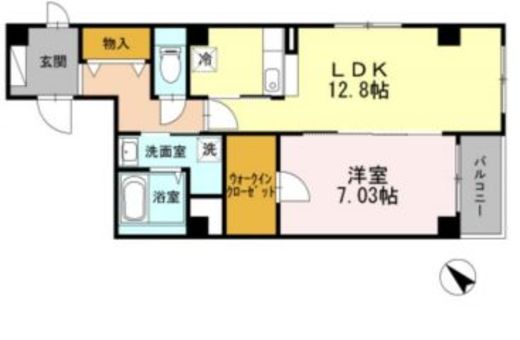 サイチ銀座東　501号室　間取り