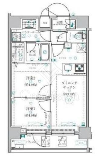ベルシード墨田　1003号室　間取り