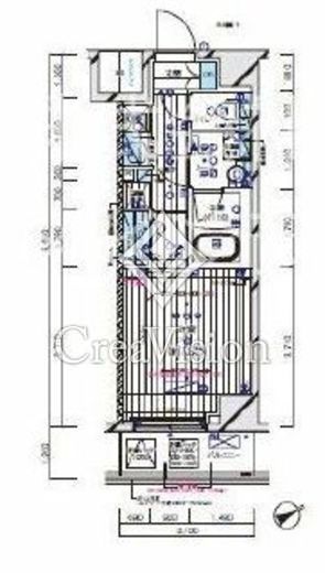 メインステージ水天宮前　1204号室　間取り