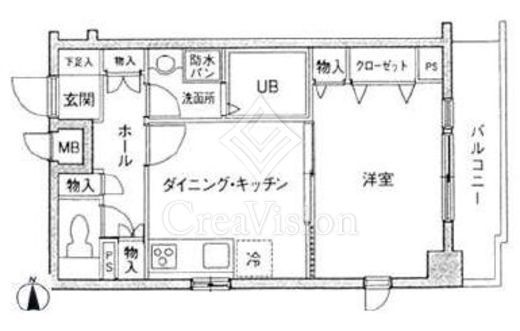 メゾン・ド・ヴィレ浅草橋　604号室　間取り