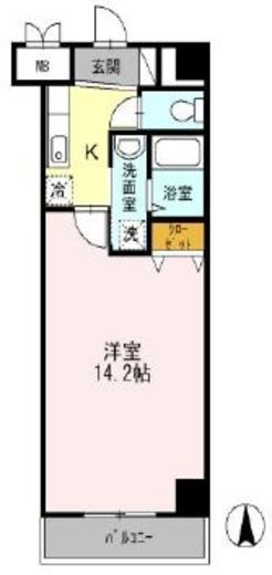 シュポール清澄白河　202号室　間取り