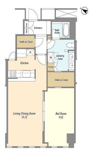 プルデンシャルタワーレジデンス　3307号室　間取り
