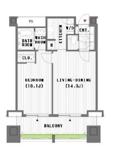 オランダヒルズ森タワーRoP　704号室　間取り